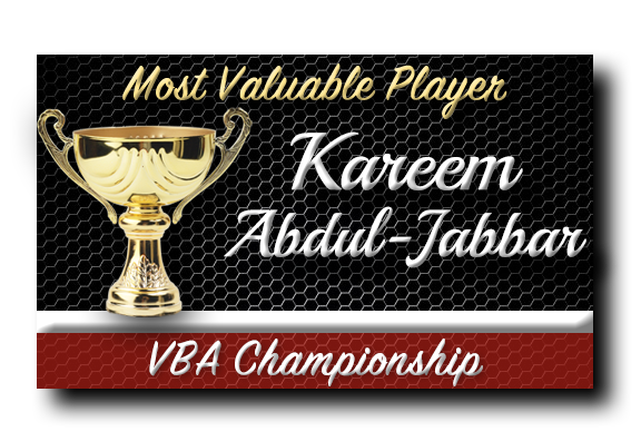 VBA Finals MVP - Kareem Abdul-Jabbar